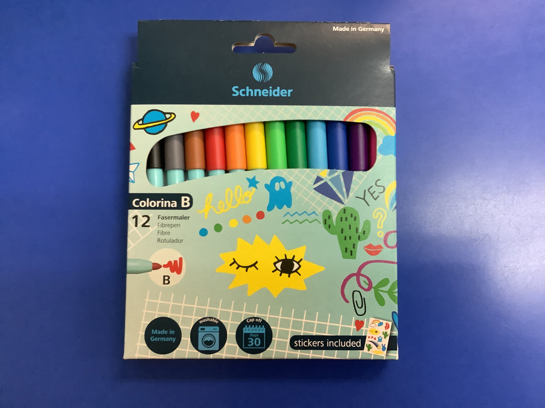KRSS - Scheideider Broad Nib Markers (12 colours)