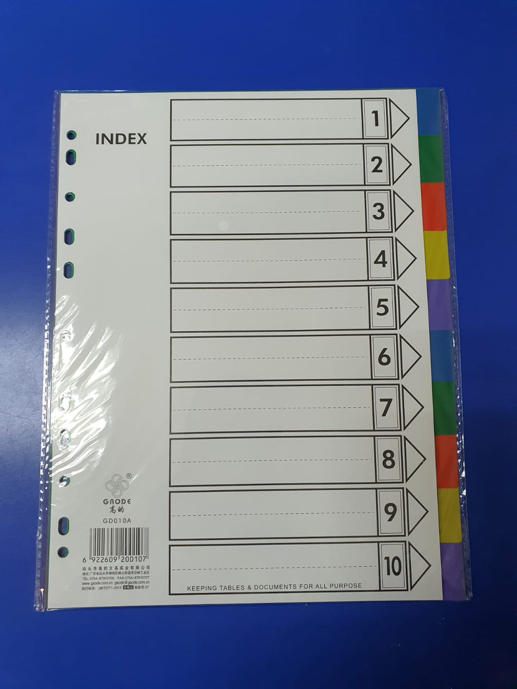 KRSS - Index Divider (2 copies per set)